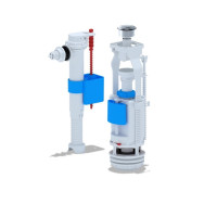 ZERIX АК-02-B Комплект арматур: спускна 1-реж. + наповнювальна з боковим підведенням